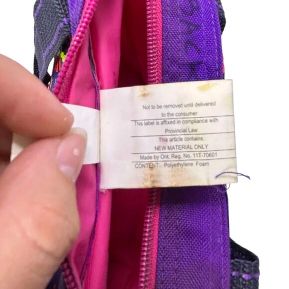 Igloo Floral Lunch Tote Bag Purple Insulated Zip Top Cooler Travel Carry Case - Picture 9 of 12